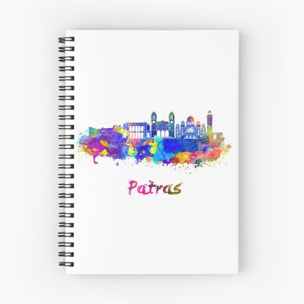 Item preview, Patras skyline in watercolor designed and sold by paulrommer.