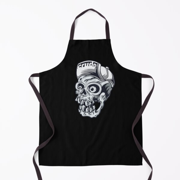 Item preview, White Cap Crudo Skater Skateboarder Skull designed and sold by CrudoMerch.