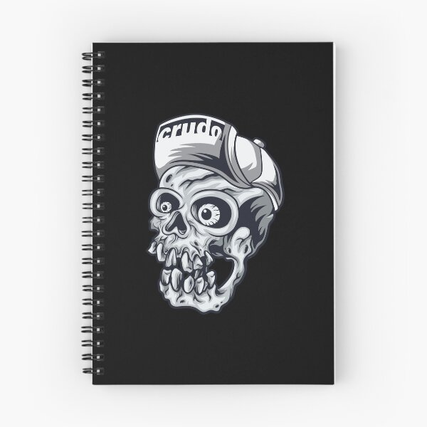 Item preview, White Cap Crudo Skater Skater Skull designed and sold by CrudoMerch.