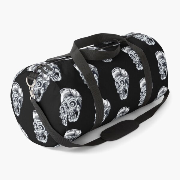 Item preview, White Cap Crudo Skater Skateboarder Skull designed and sold by CrudoMerch.