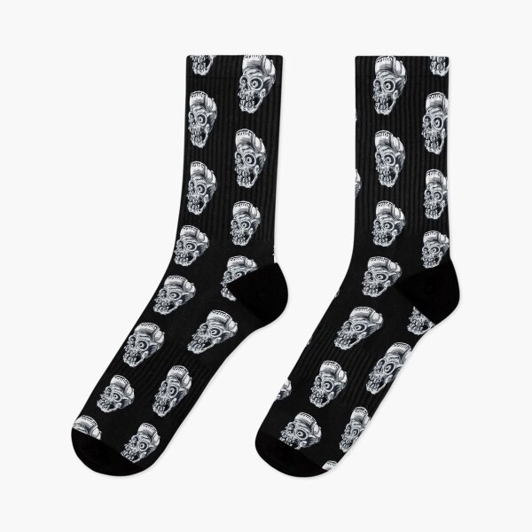 Item preview, White Cap Crudo Skater Skateboarder Skull designed and sold by CrudoMerch.
