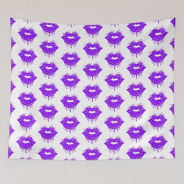 Item preview, Dripping Sparkle Lips Purple Color designed and sold by MisPuHoney.