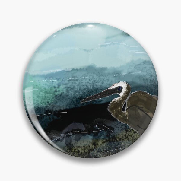 Heron - night Pin