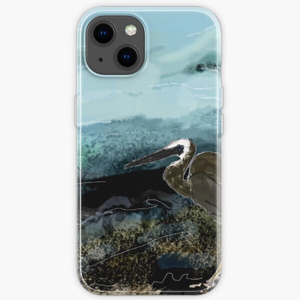 Heron - night iPhone Soft Case