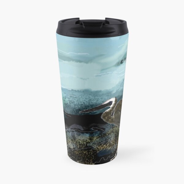 Heron - night Travel Mug