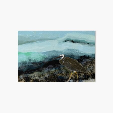 Heron - night Art Board Print