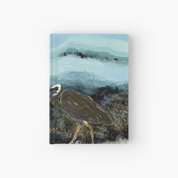 Heron - night Hardcover Journal