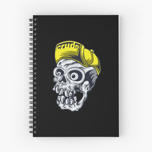 Item preview, Gorra amarilla Crudo Skater Skater Skull designed and sold by CrudoMerch.