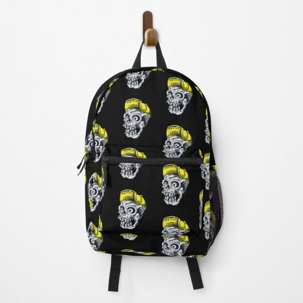 Item preview, Yellow Cap Crudo Skater Skateboarder Skull designed and sold by CrudoMerch.