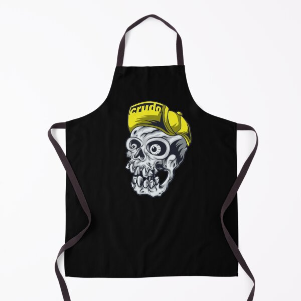 Item preview, Yellow Cap Crudo Skater Skateboarder Skull designed and sold by CrudoMerch.