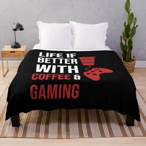 Item preview, life is better with coffee and gaming designed and sold by Store Artilia.