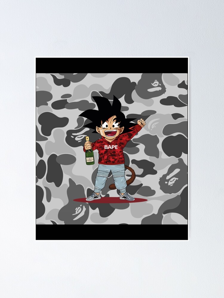 Goku Bape Classic TShirt1074 Poster for Sale by KurtCaceres