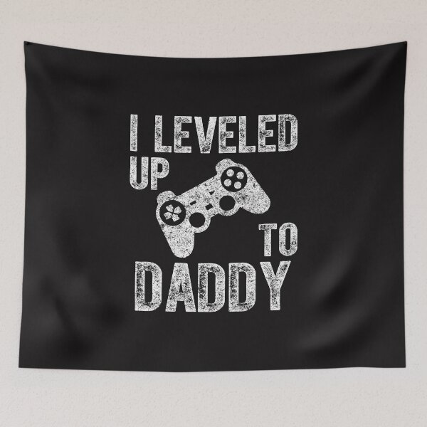 Item preview, I Leveled Up To Daddy Shirt Funny Video Gamer Dad Gift designed and sold by KuznecovaDesign.