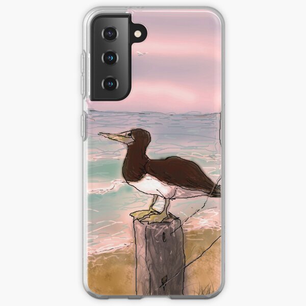 Booby bird - sunset Samsung Galaxy Soft Case