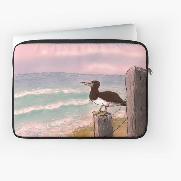 Booby bird - sunset Laptop Sleeve