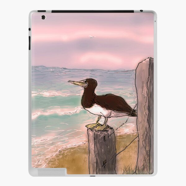 Booby bird - sunset iPad Skin