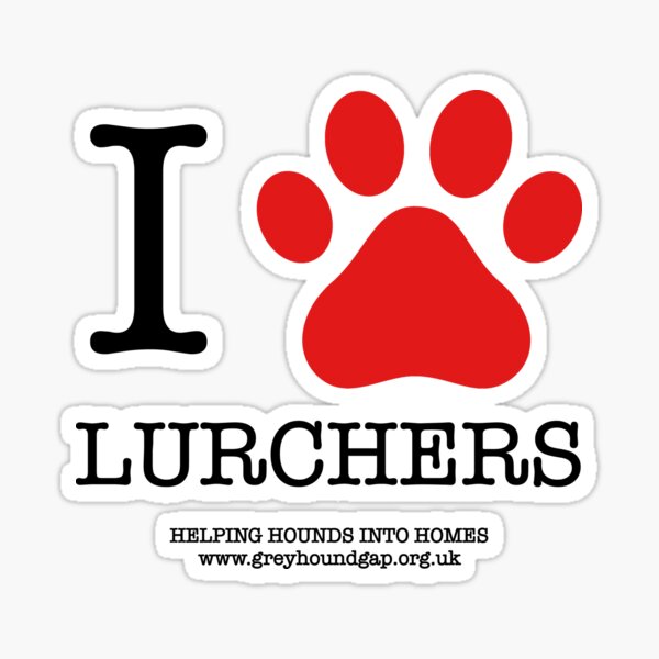 I PAW LURCHERS Sticker