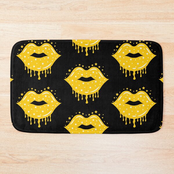 Item preview, Sparkle Lips Dripping Stars Yellow Color designed and sold by MisPuHoney.