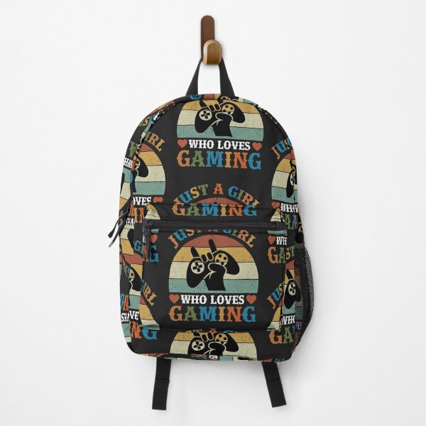 Gaming Girl Backpacks Redbubble - backpack disable for roblox studio fps game