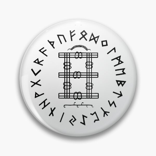 Item preview, Nordic Magical Stave, Valdemar Protection Stave - Runes  - on white designed and sold by celticknights.