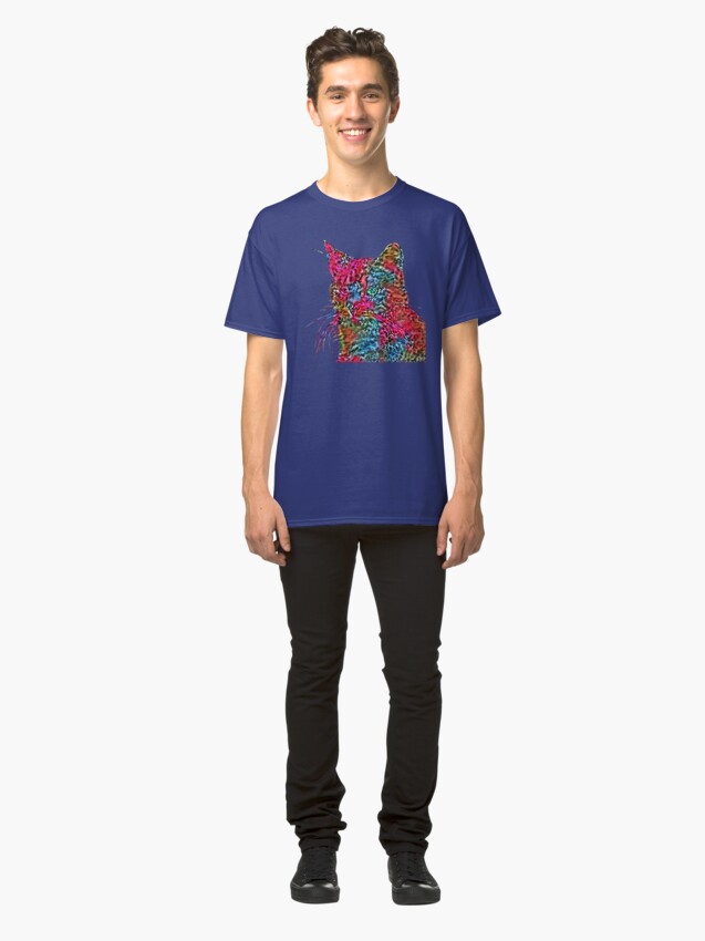 Alternate view of Artificial neural style Rose wild cat Classic T-Shirt