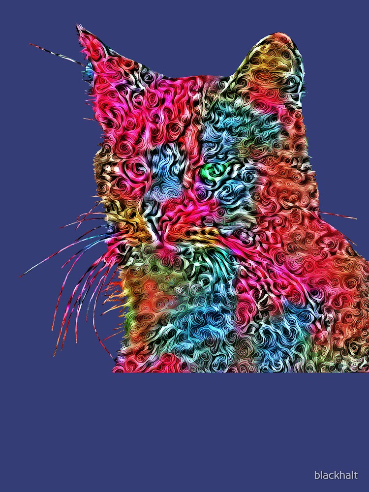 Artificial neural style Rose wild cat by blackhalt