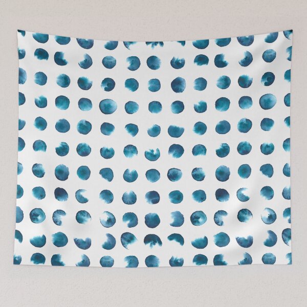 Item preview, Polka dots in blue designed and sold by nabeArtist.