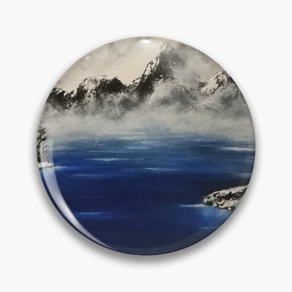 Item preview, Winter lake in the fog, oil on canvas, original size 80 x 60 cm, by Jan Schläpfer designed and sold by paintika.