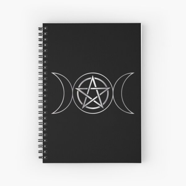 Aperçu de l'œuvre Pentacle Wicca de la Déesse de la Triple Lune créée et vendue par Happy Puppy Print On Demand.