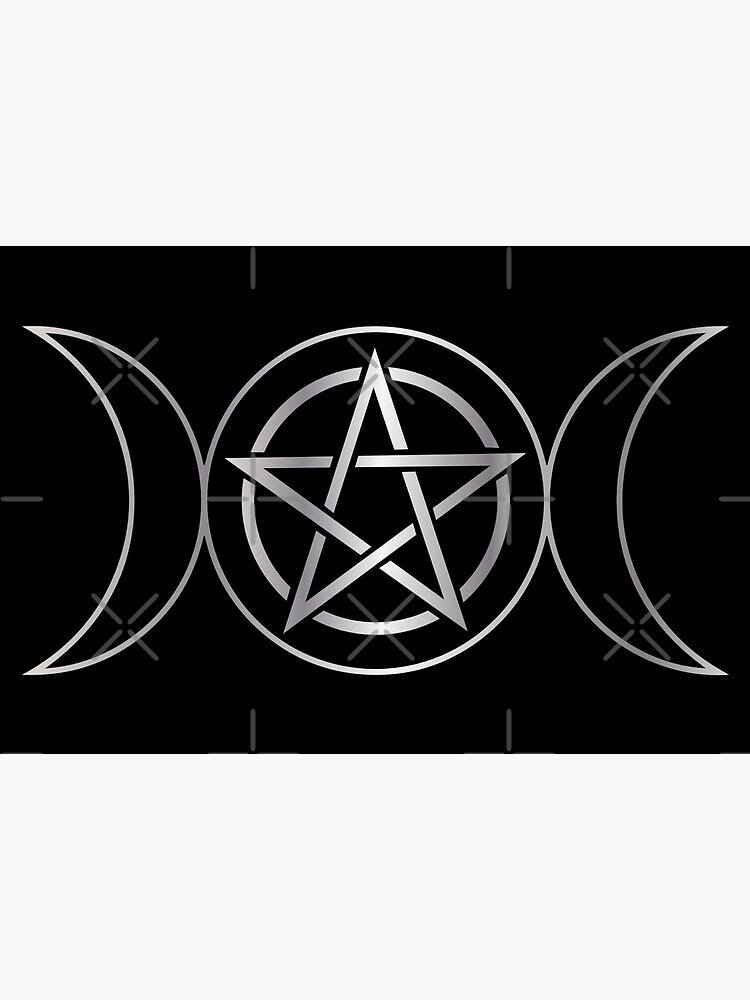 Triple Moon Goddess Wicca Pentacle