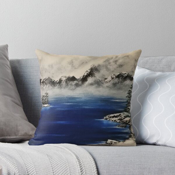 Item preview, Winter lake in the fog, oil on canvas, original size 80 x 60 cm, by Jan Schläpfer designed and sold by paintika.