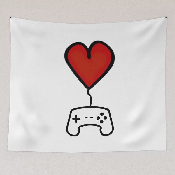 Item preview, Gamers Heart - White designed and sold by BusyMonkeys.