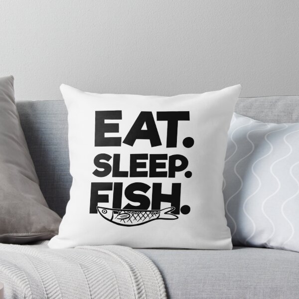 Item preview, Eat Sleep Fish -Funny Fishing Sayings designed and sold by shivani21061993.