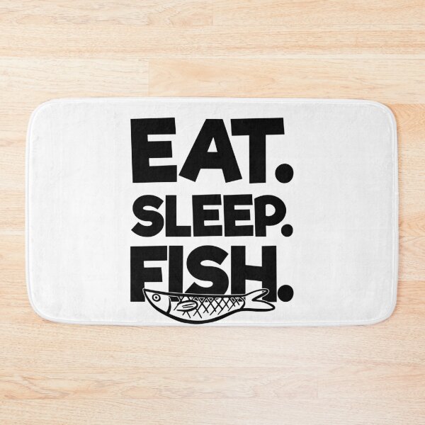 Item preview, Eat Sleep Fish -Funny Fishing Sayings designed and sold by shivani21061993.