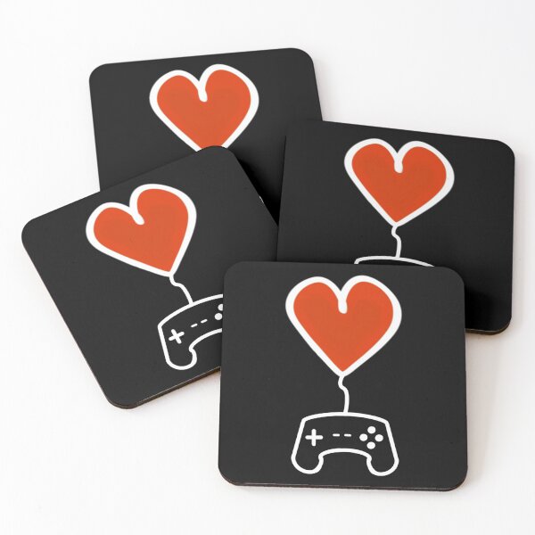 Item preview, Gamers Heart - Black designed and sold by BusyMonkeys.