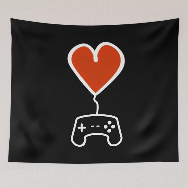 Item preview, Gamers Heart - Black designed and sold by BusyMonkeys.