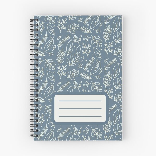 Item preview, Hand Drawn Leaves Pattern Spiral Book with Name Slip (Hand Drawn Leaves Pattern Spiral Notebook with Name Slip) designed and sold by Mushrankhan.
