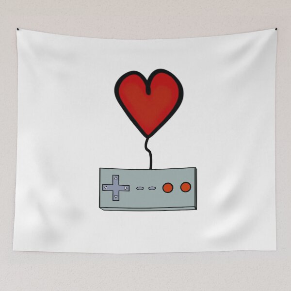 Item preview, Gamers Heart - vintage Controller - White designed and sold by BusyMonkeys.