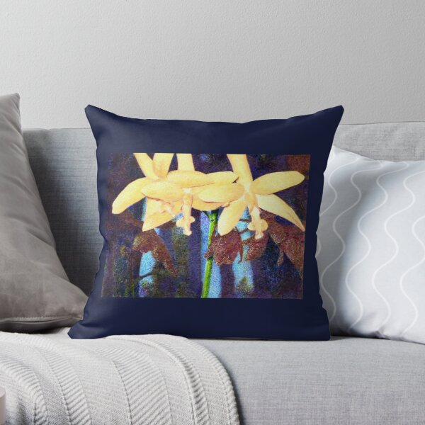 From the Orchid House 4 Throw Pillow