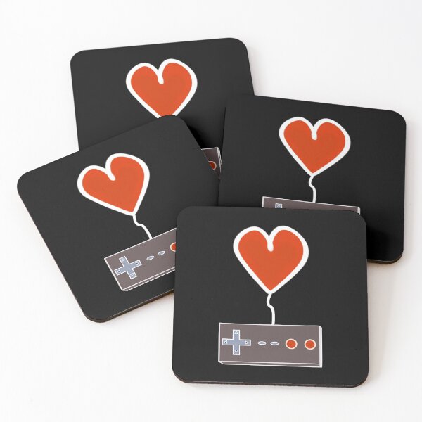 Item preview, Gamers Heart - vintage Controller - Black designed and sold by BusyMonkeys.