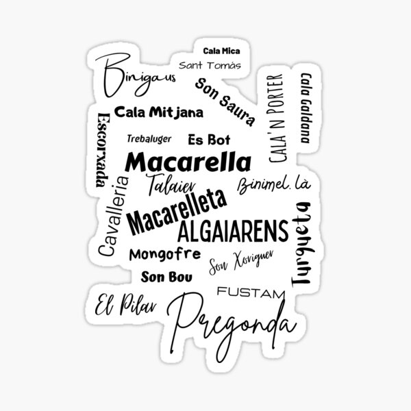 Menorca Strände von Menorca T-Shirt Sticker