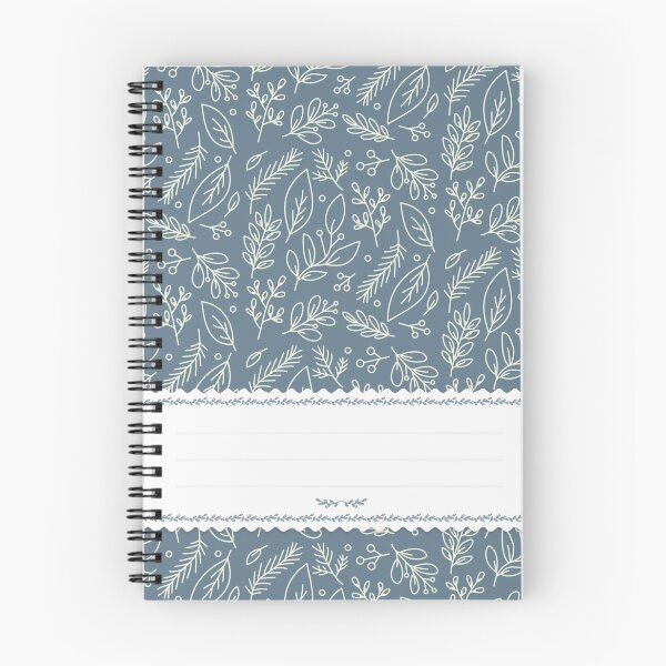 Item preview, Hand Drawn Leaves Pattern Spiral Book with Name Slip (Hand Drawn Leaves Pattern Spiral Notebook with Name Slip) designed and sold by Mushrankhan.