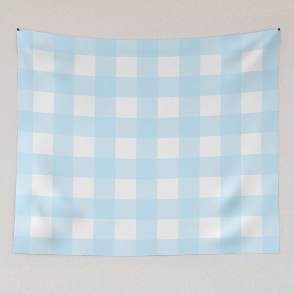 Item preview, Light Baby Blue Gingham Pattern designed and sold by wtwgrace.