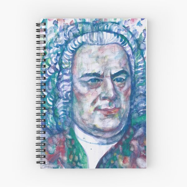 Artikelvorschau, JOHANN SEBASTIAN BACH - Aquarellporträt entworfen und verkauft von lautir.