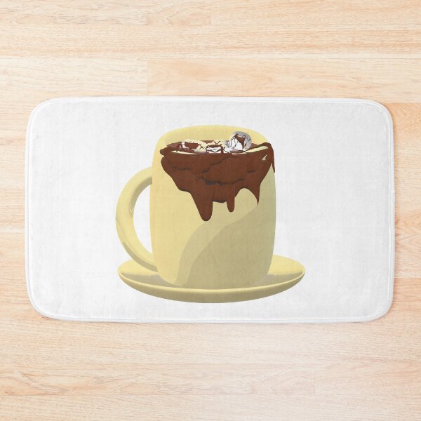 Item preview, Mug of Hot Cocoa with Melting Marshmallows and Chocolate Drizzles (White Background) designed and sold by ArtByLM.