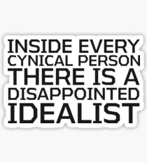 George Carlin Quote Smart Cynical Sticker