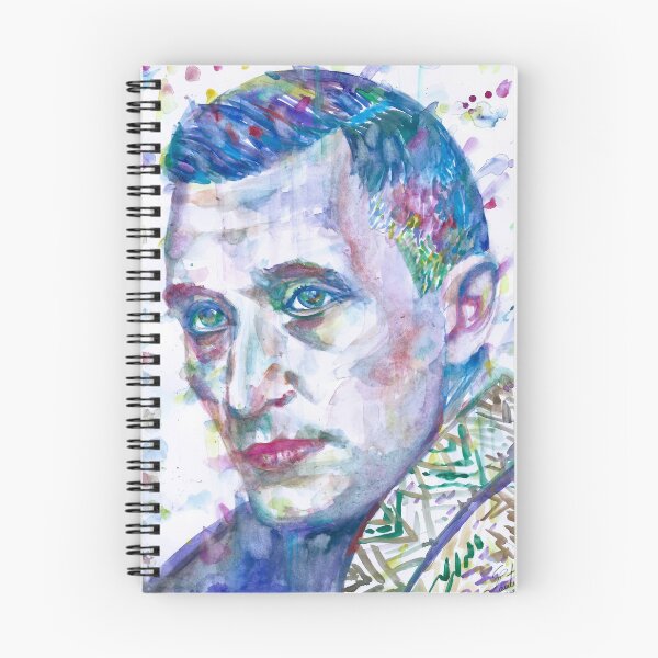Item preview, ERNST JUNGER watercolor portrait .3 designed and sold by lautir.