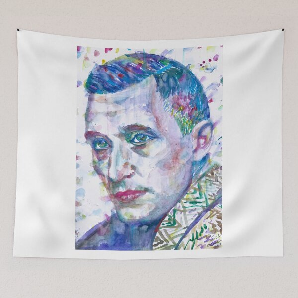 Item preview, ERNST JUNGER watercolor portrait .3 designed and sold by lautir.