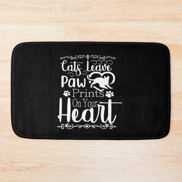 Item preview, cats leave paw prints on your heart , quotes funny gifts , great gift designed and sold by buzz1days.