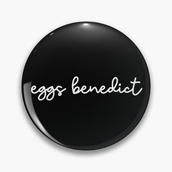 Item preview, eggs benedict - white designed and sold by habibitravels.